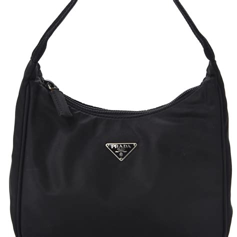 PRADA Tessuto Nylon Sport Shoulder Bag Black.